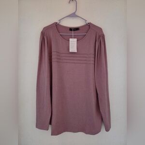Zesica Women's Mauve Long Sleeve Top